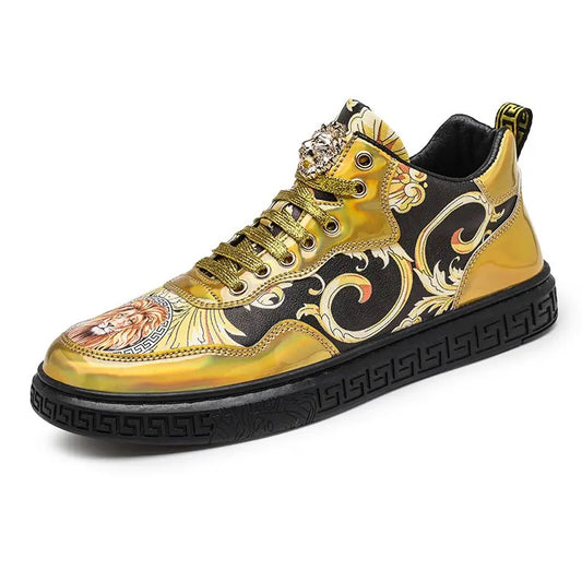 Men’s artist shoes, shiny, luxury, trendy modern, perfect for stage, clubs, performance, parties and shows